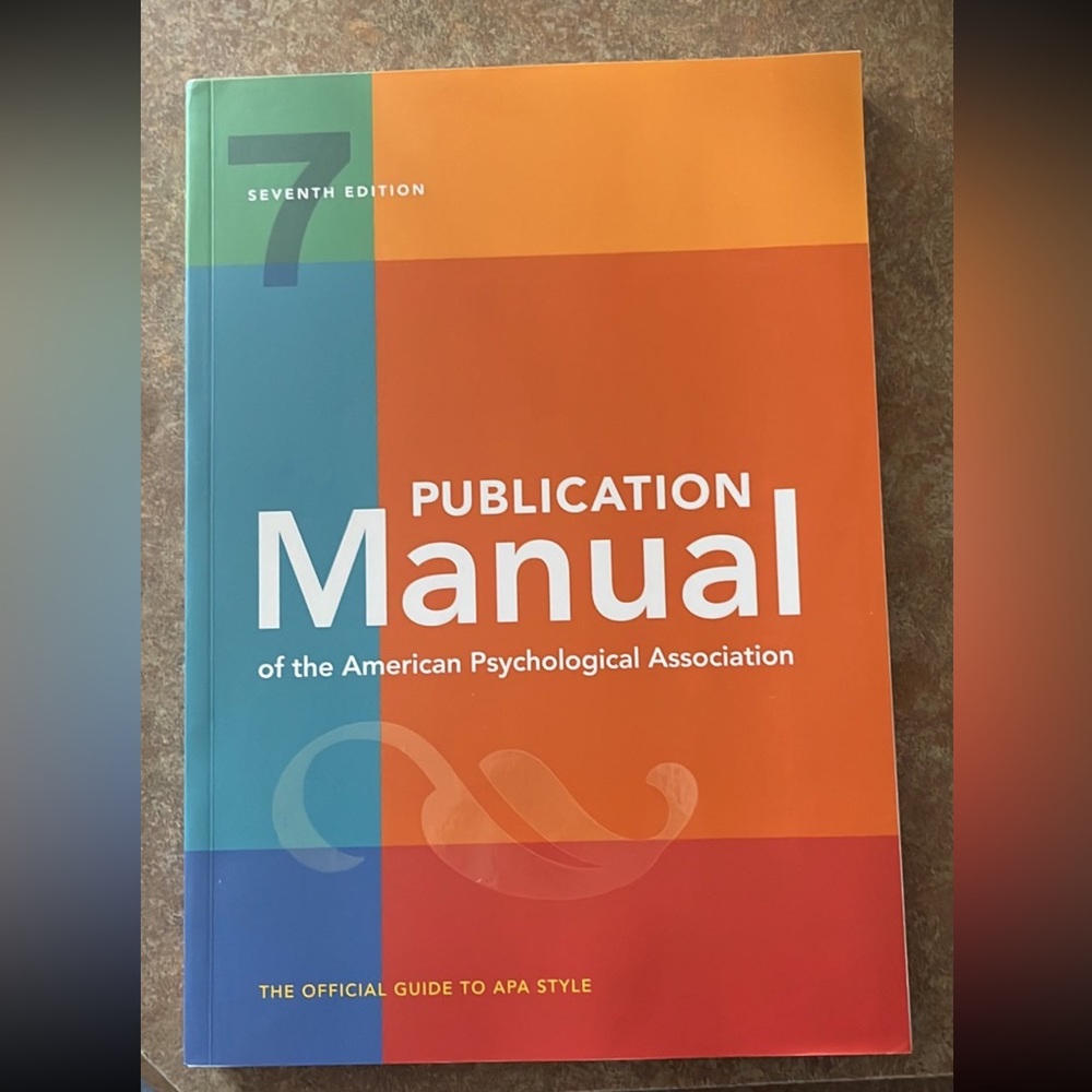APA Publication Manual 7th Edition